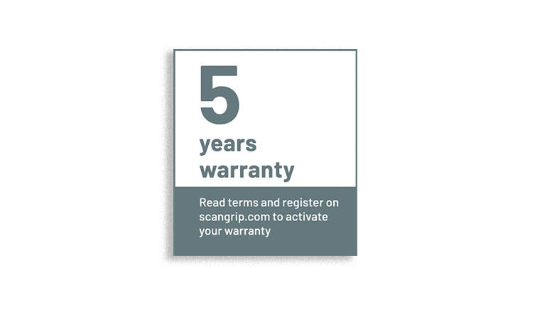 FOR LIFE - 5 year warranty