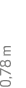 0,78 m