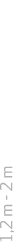 1,2 m 2 m