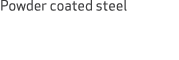 Powder coated steel 