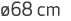  68 cm 