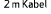 2 m Kabel