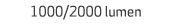 1000/2000 lumen 